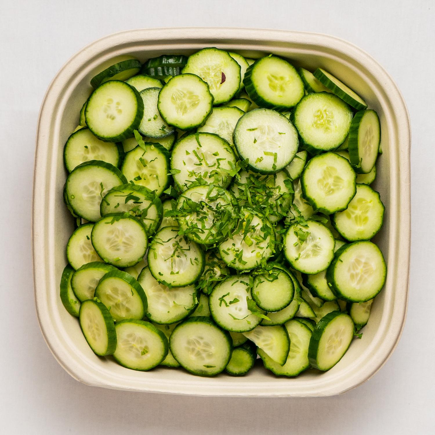 Sliced Cucumbers