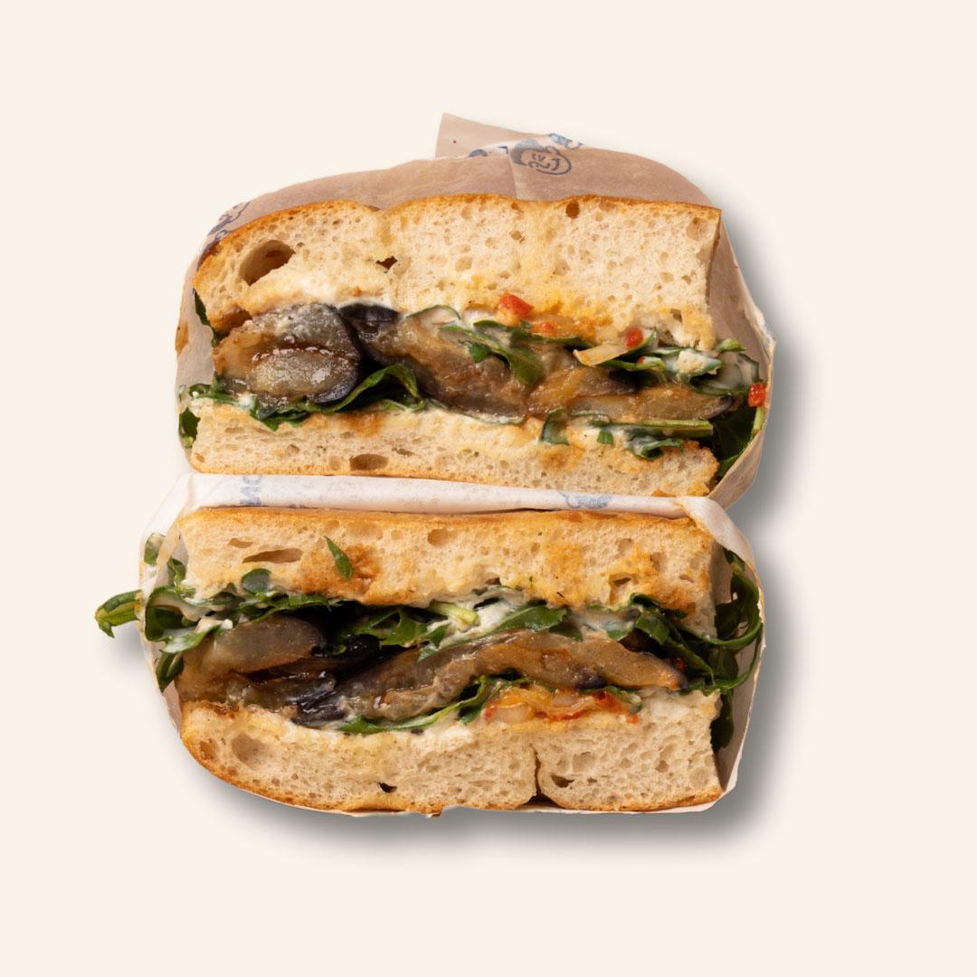 Grilled Eggplants Sando