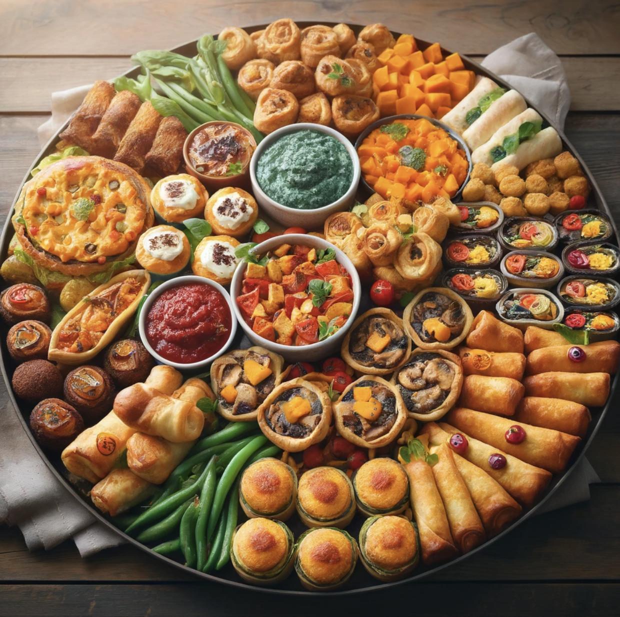 Vegetarian Offering (Warm) (Box of 60)