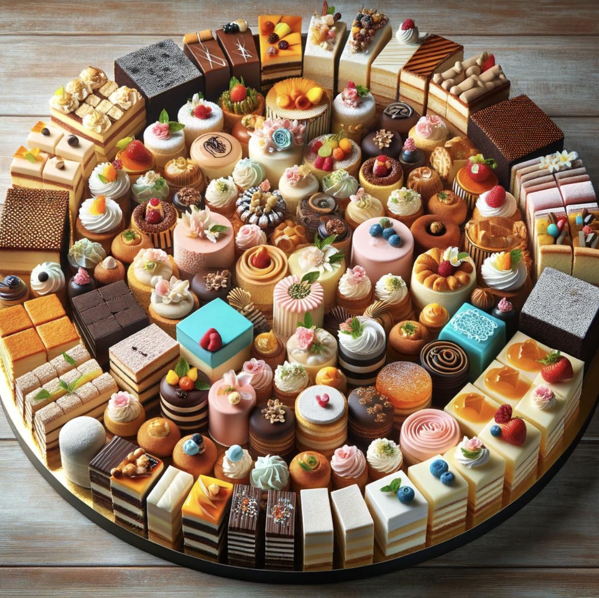 Petite Cakes and Slices (Platter of 30)