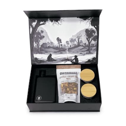 Water Bottle (Black) Box - Camp Fire