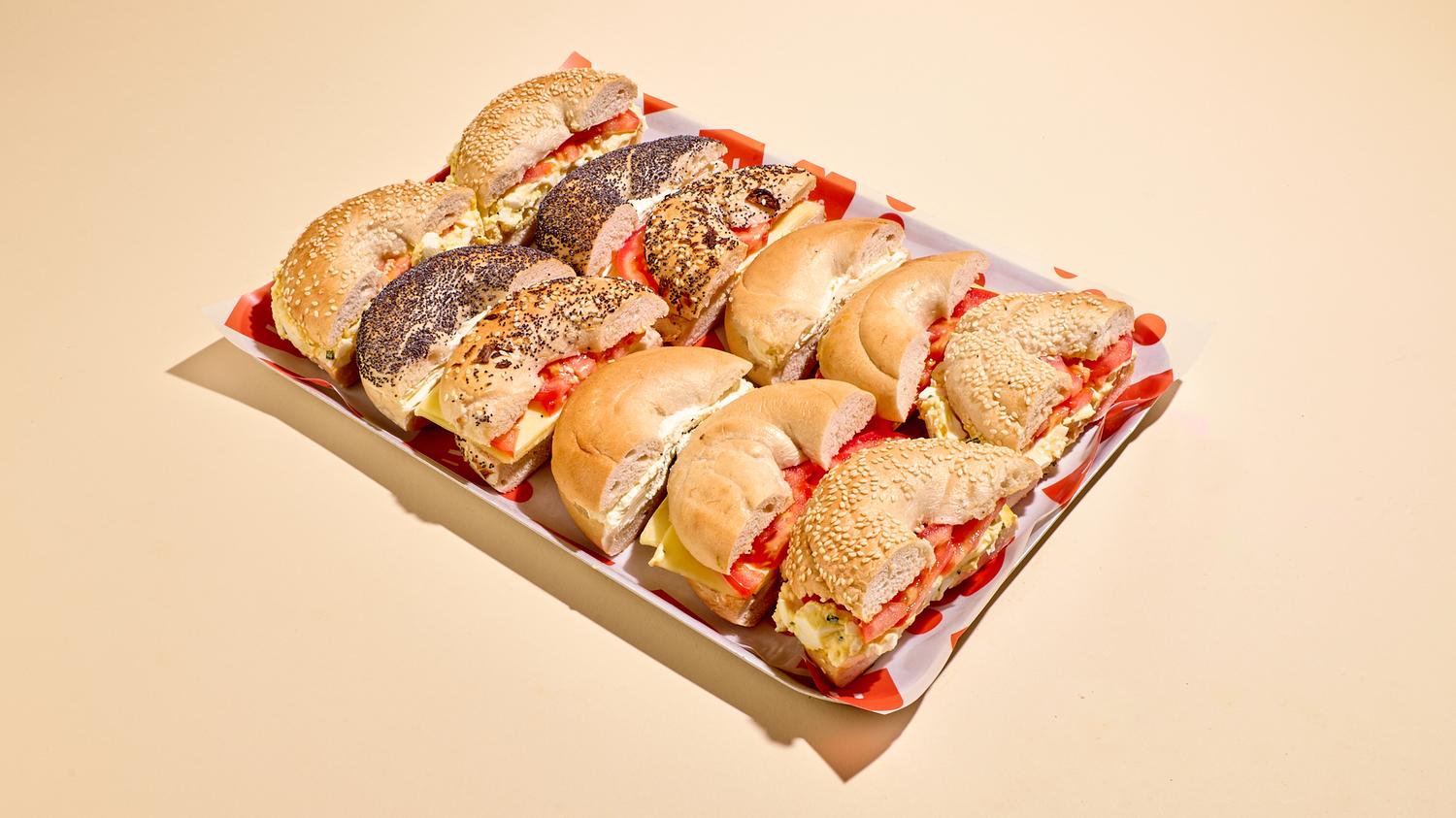 Veggie Bagel Platter