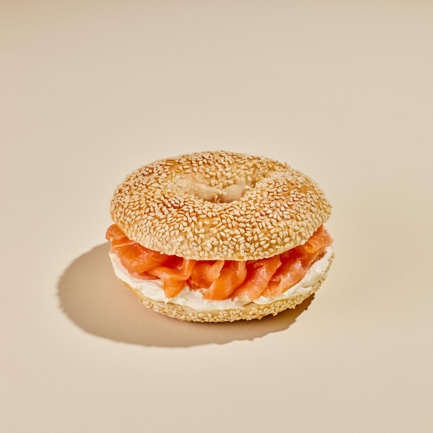 Oak Smoked Salmon & Cream Cheese Bagel