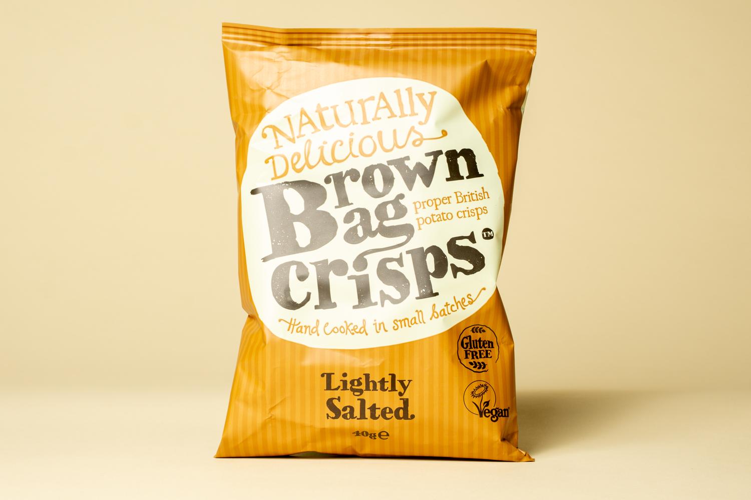 Brown Bag Crisps Lightly Salted