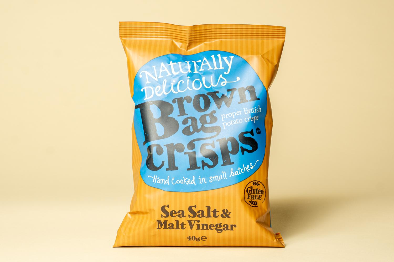 Brown Bag Crisps Sea Salt & Malt Vinegar