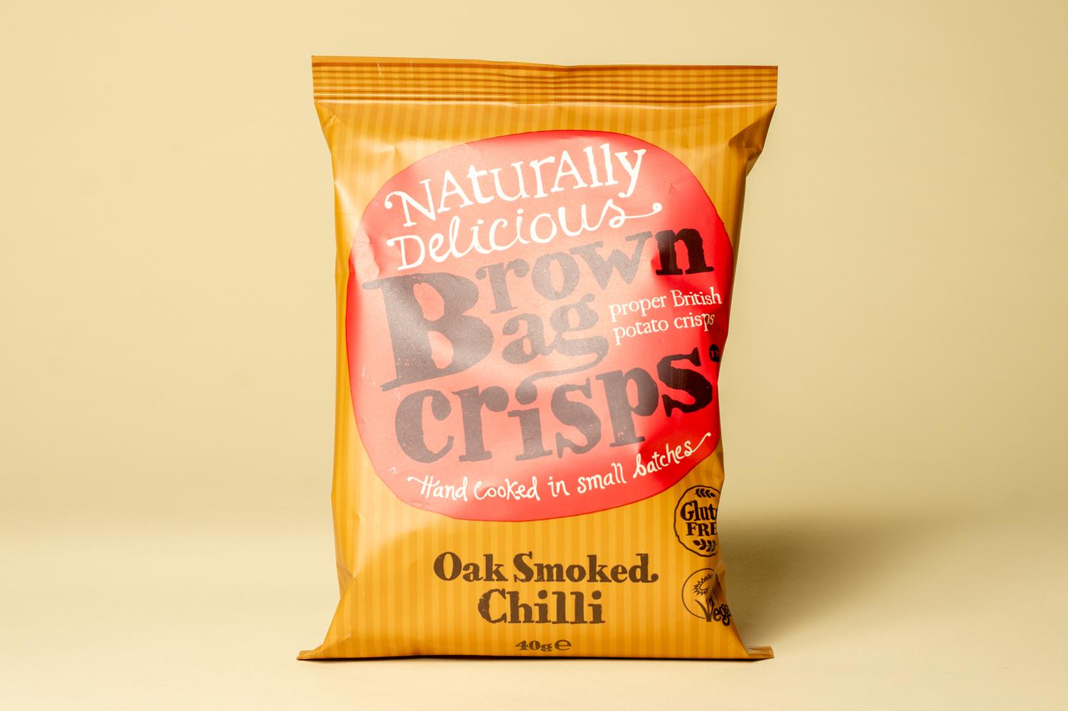 Brown Bag Crisps Oak Smoked Chilli
