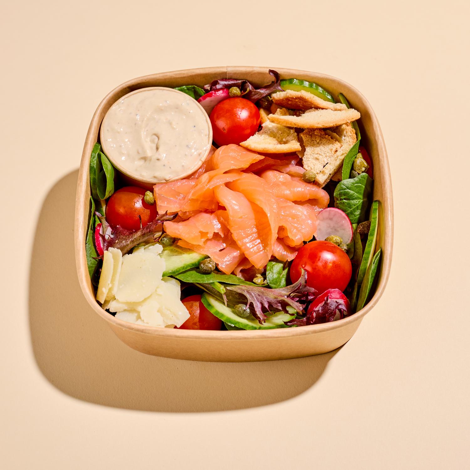 NEW! Smoked salmon Caesar salad