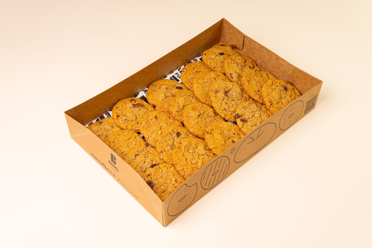 Oat & Raisin Pecan Crumble Cookies Platter 