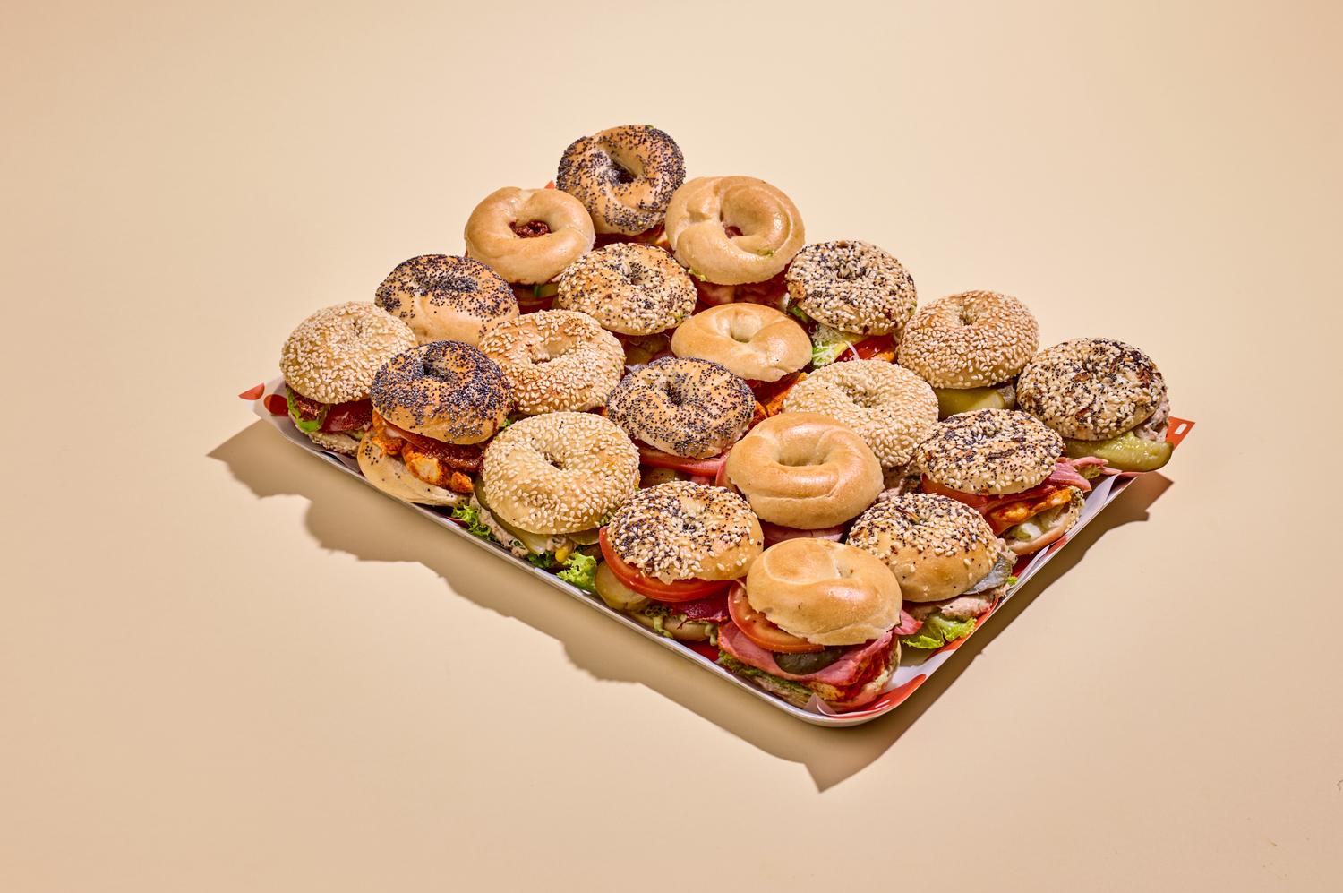 Mediterranean Mini Bagel Platter