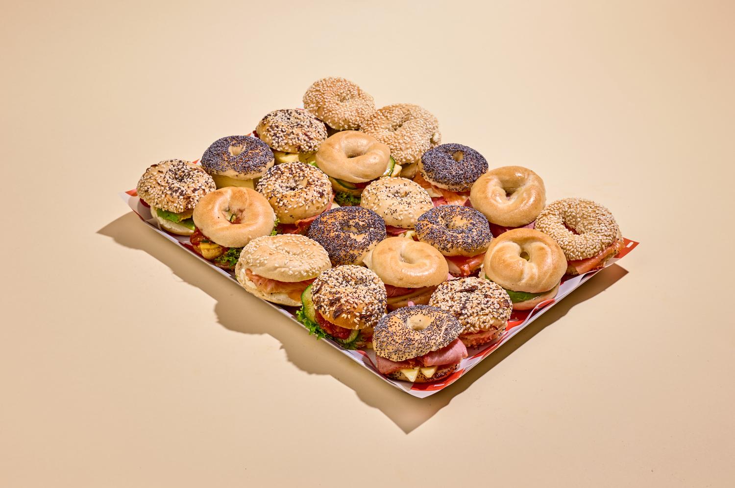  Breakfast Mini Bagel Platter