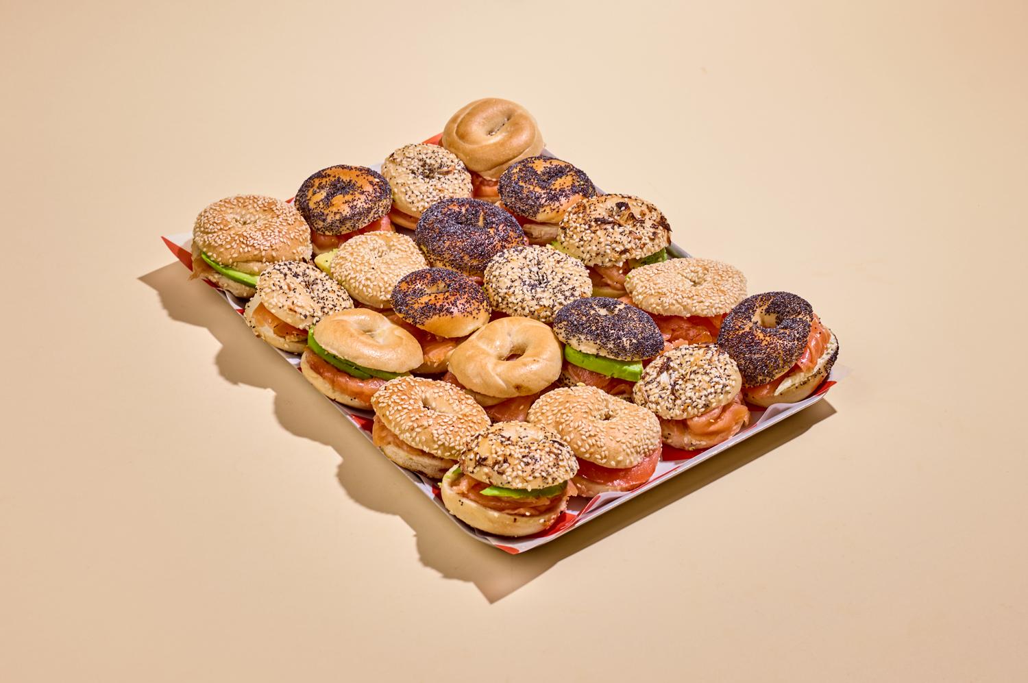 Smoked Salmon Mini Bagel Platter
