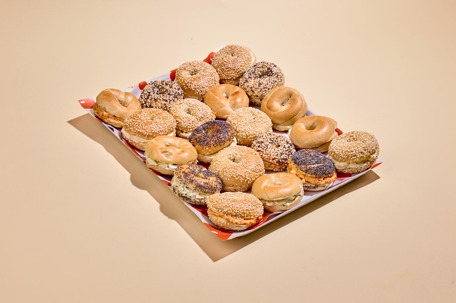 Cream Cheese Mini Bagel Platter