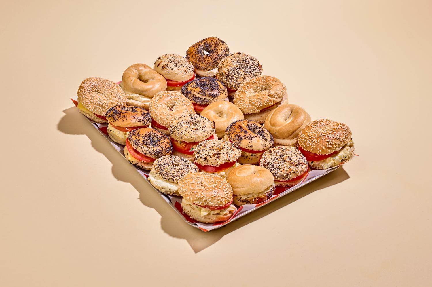 Veggie Mini Bagel Platter