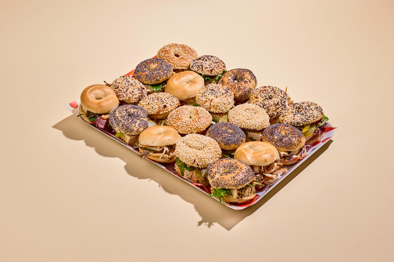 Plant-Based Mini Bagel Platter