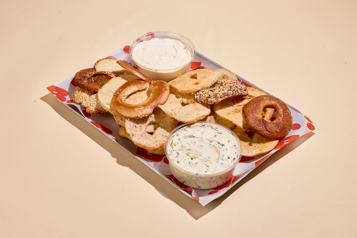 NEW! Bagel Crisps & Dips Platter