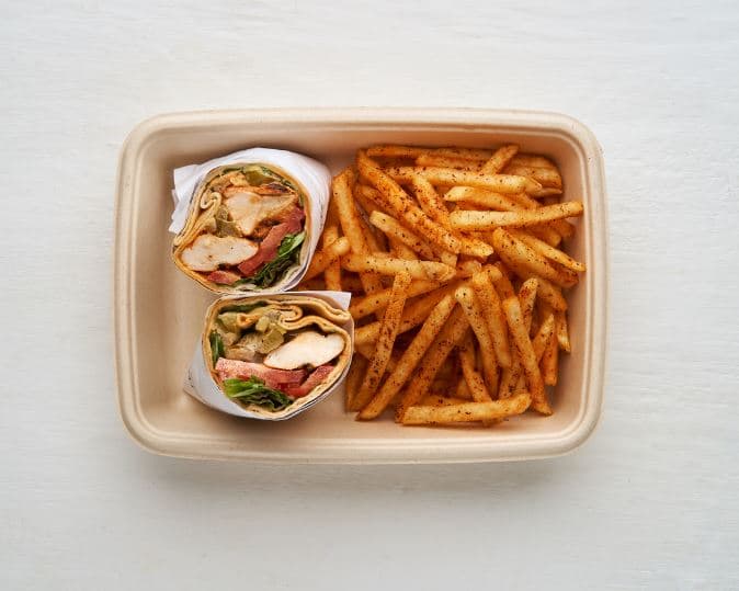 Chicken Shawarma Wrap & Chips