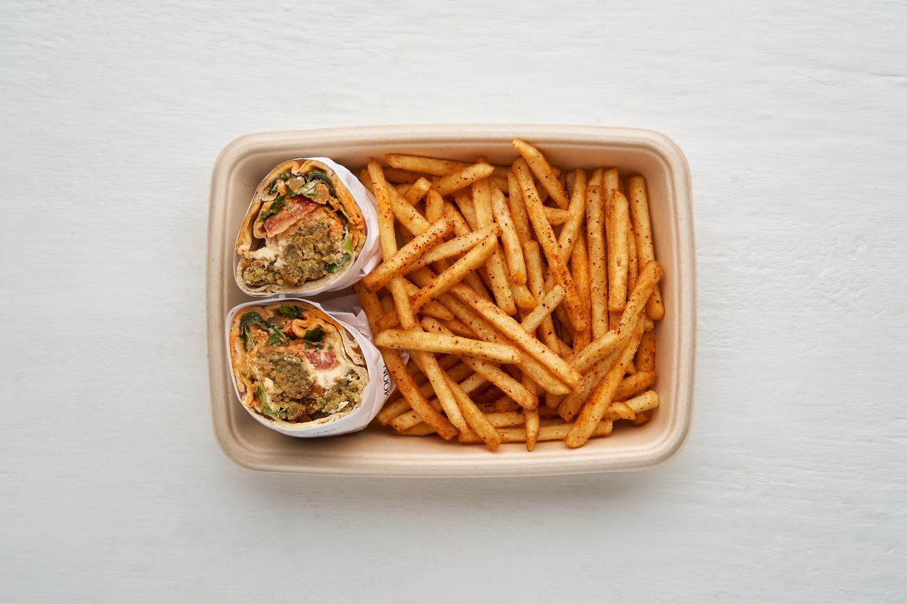 Falafel Tabbouleh Wrap & Chips