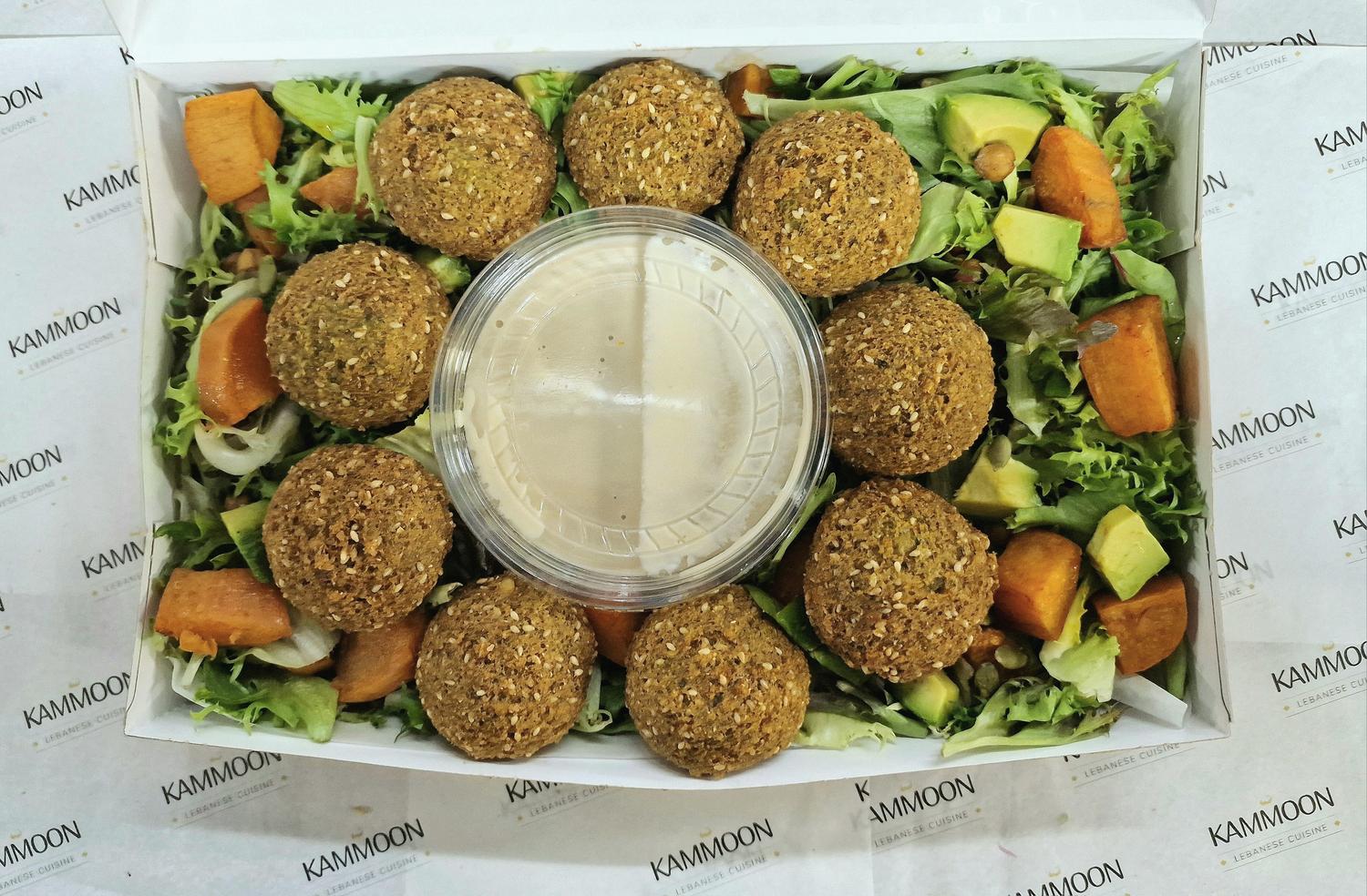 Sharing Salad Platter Falafel & Sweet Potato Salad