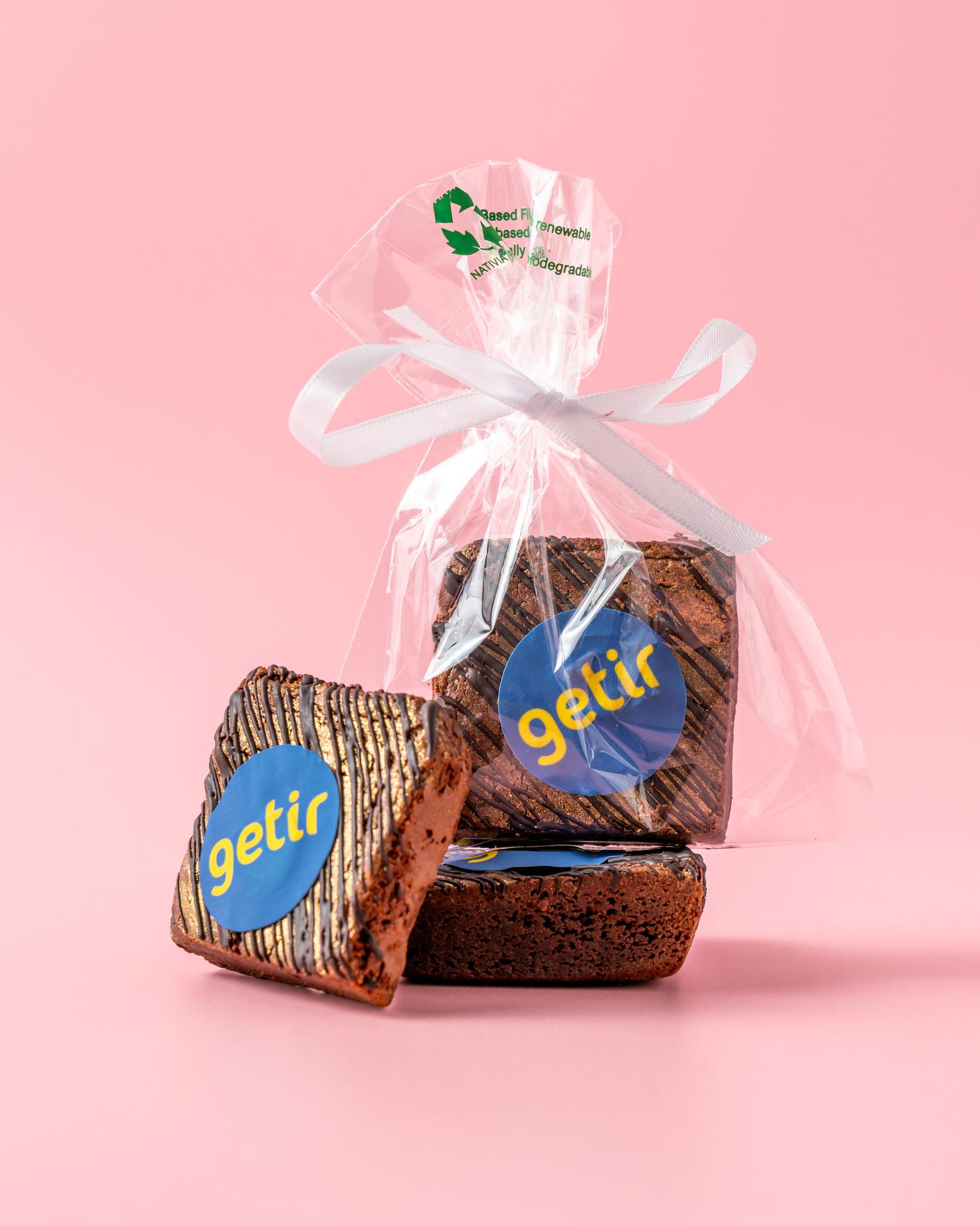 Custom Logo Brownies (gift wrapped)