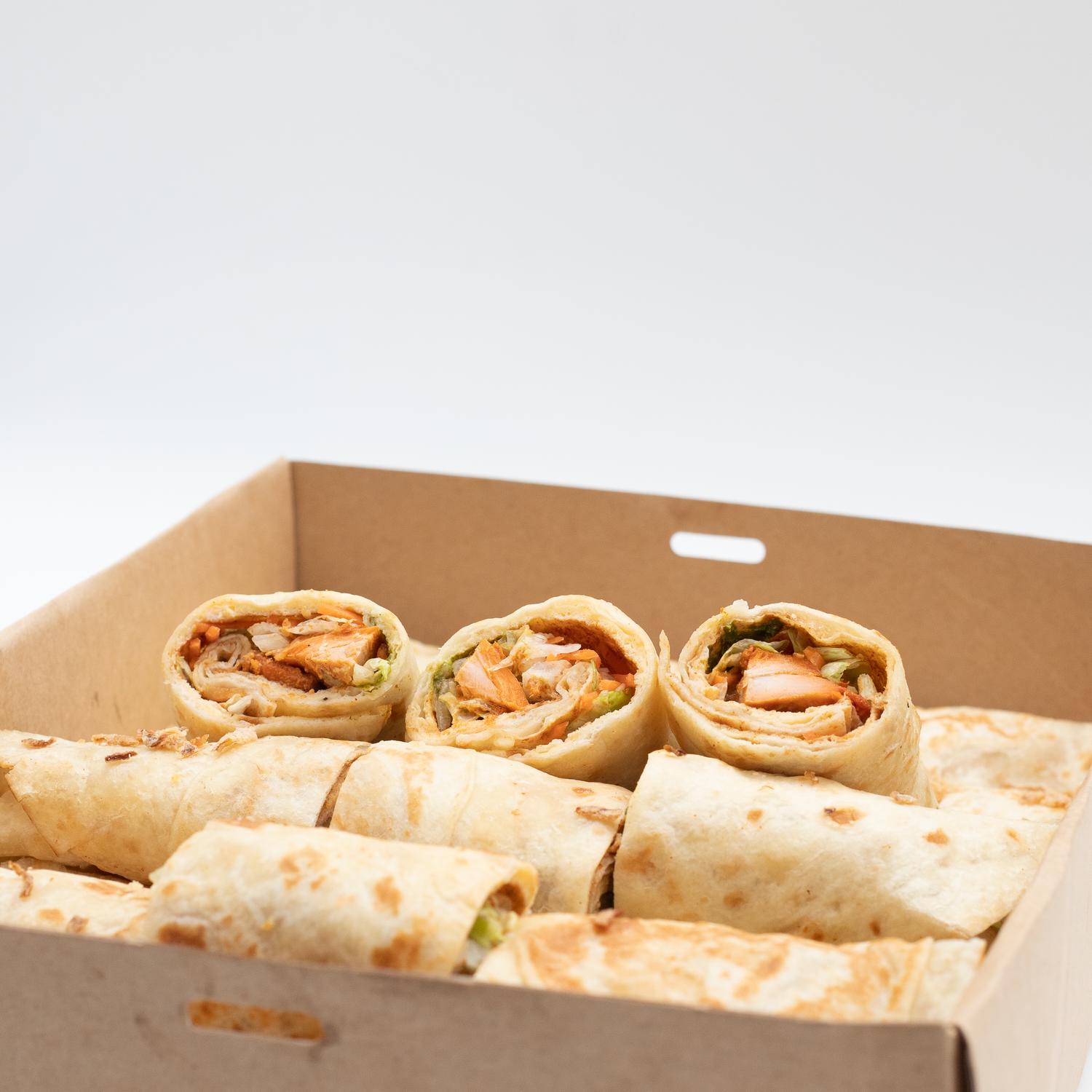 Paneer Patty Rolls (Boxed Platter of 30)