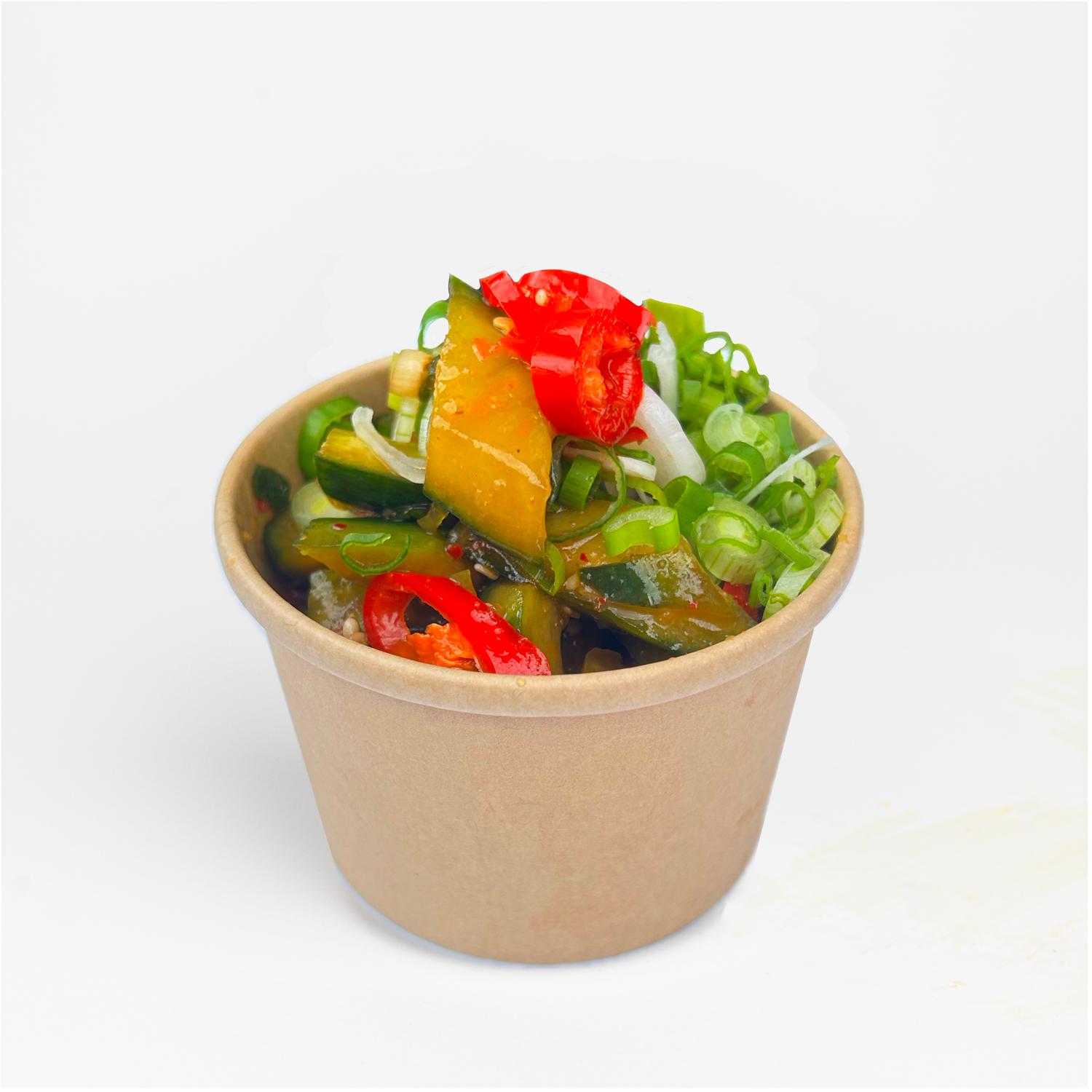 Smashed cucumber salad - Vegan