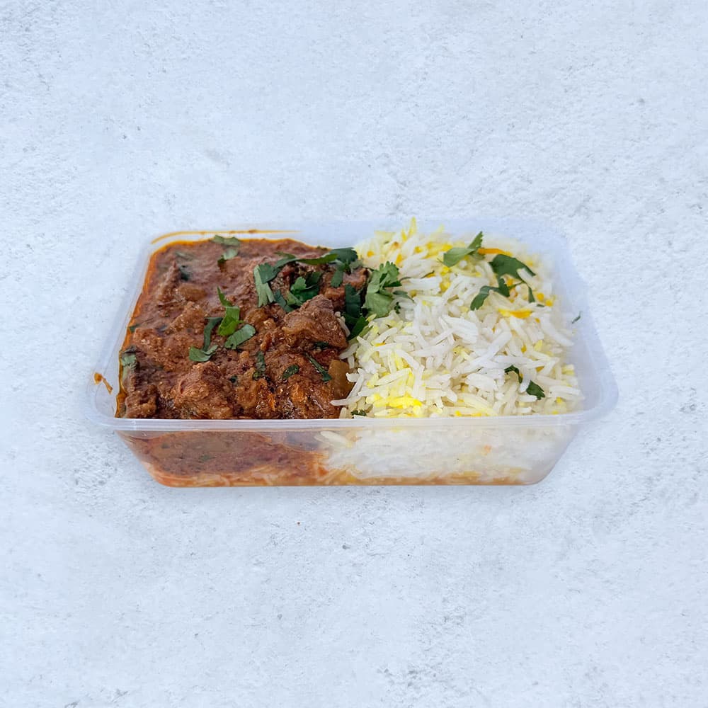 Lamb Rogan Josh with Rice