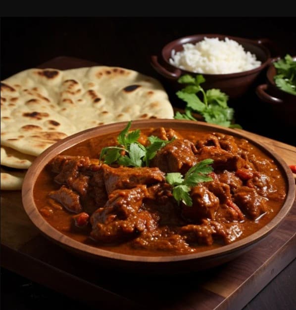 Beef Vindaloo Platter