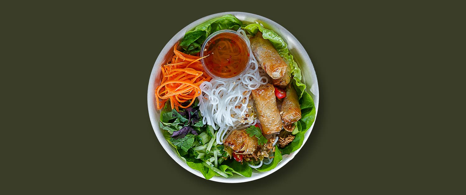 Veg Spring Roll Noodle Salad **New Recipe**