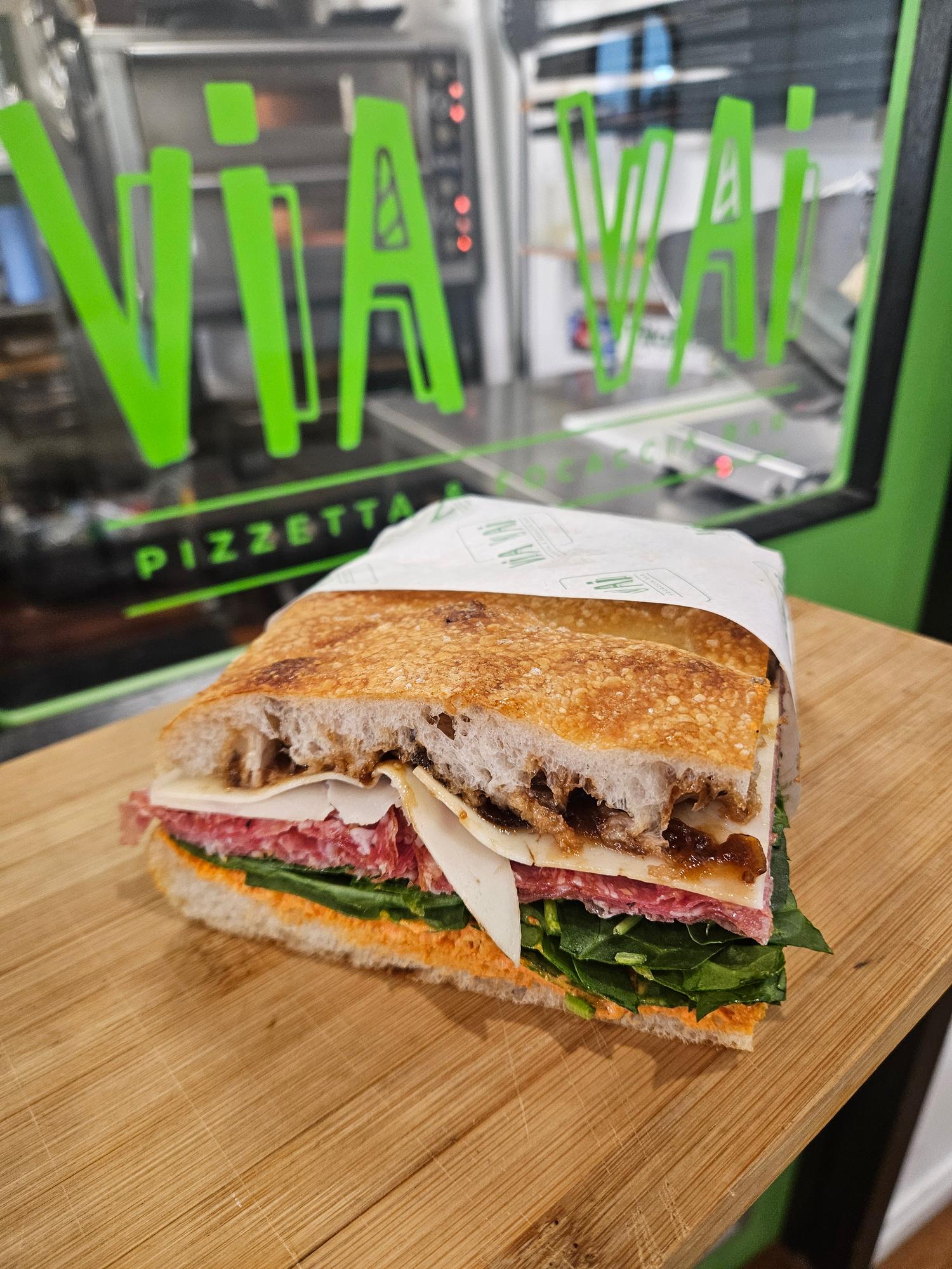 Salame Sopressa Focaccia
