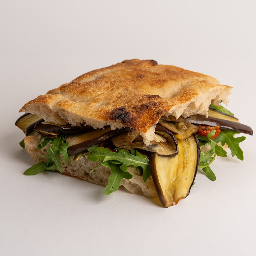 Roasted Eggplant Focaccia