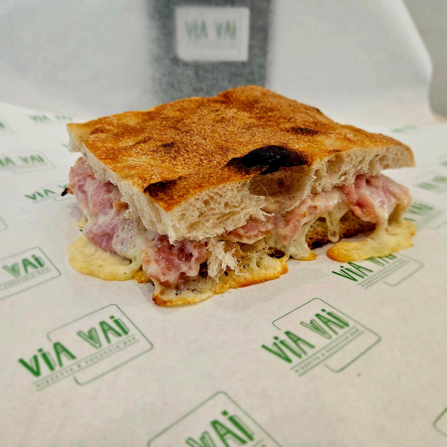 Ham and Cheese Focaccia Toasty