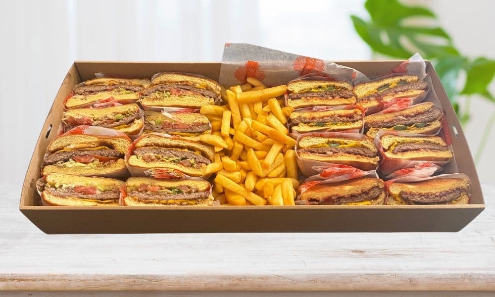 Burger Platter- Cut In Half