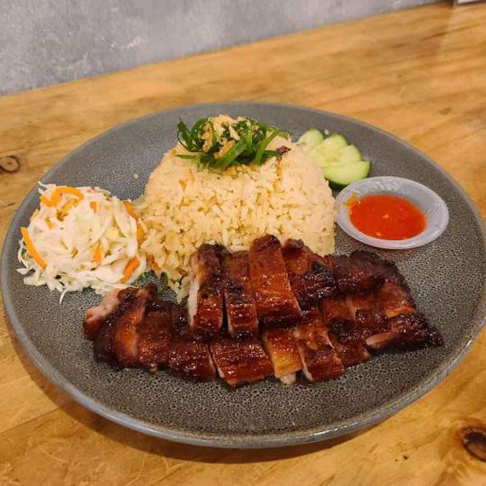 KL Fatty Char Siu Rice