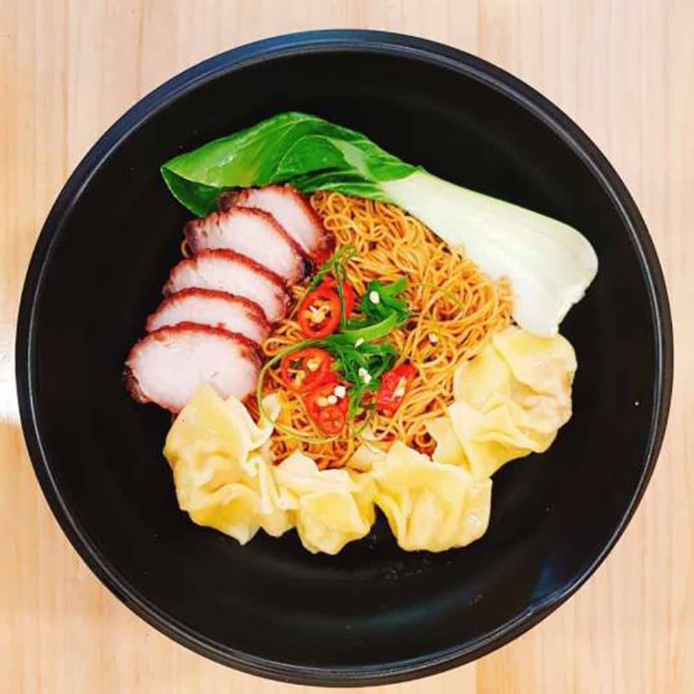 Wonton with BBQ Pork Dry Noodle