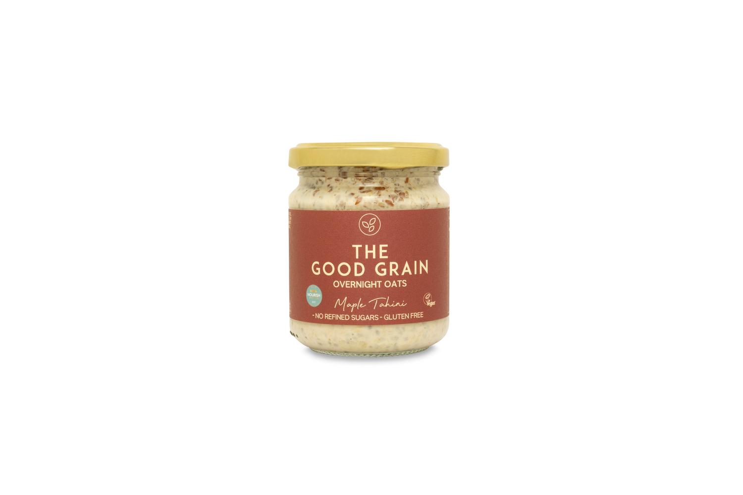 Maple Tahini Overnight Oats