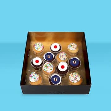 Japan FIFA World Cup Cupcakes (Box of 12)
