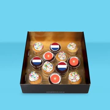 Netherlands FIFA World Cup Cupcakes (Box of 12)