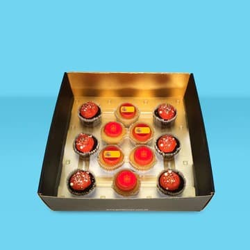 Spain FIFA World Cup Cupcakes (Box of 12)