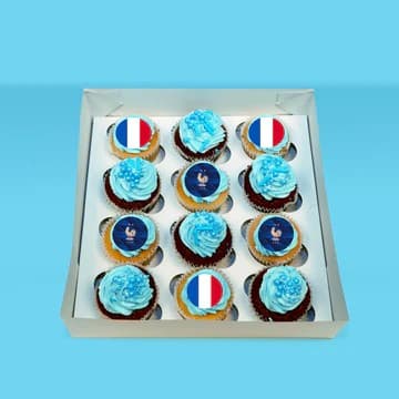 France FIFA World Cup Cupcakes (Box of 12)
