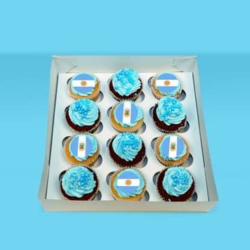 Argentina FIFA World Cup Cupcakes (Box of 12)
