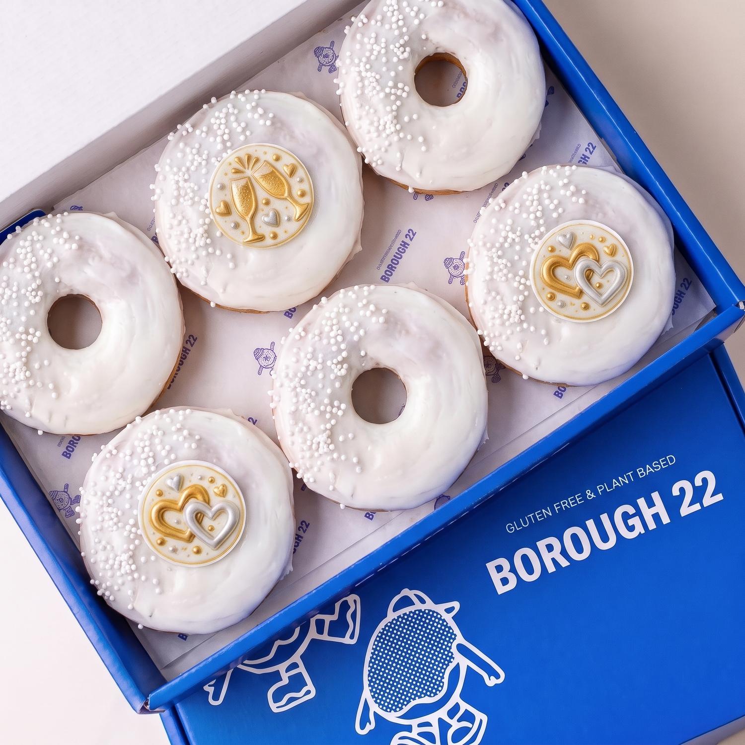 Client Gifting Doughnuts | White & Gold (24)