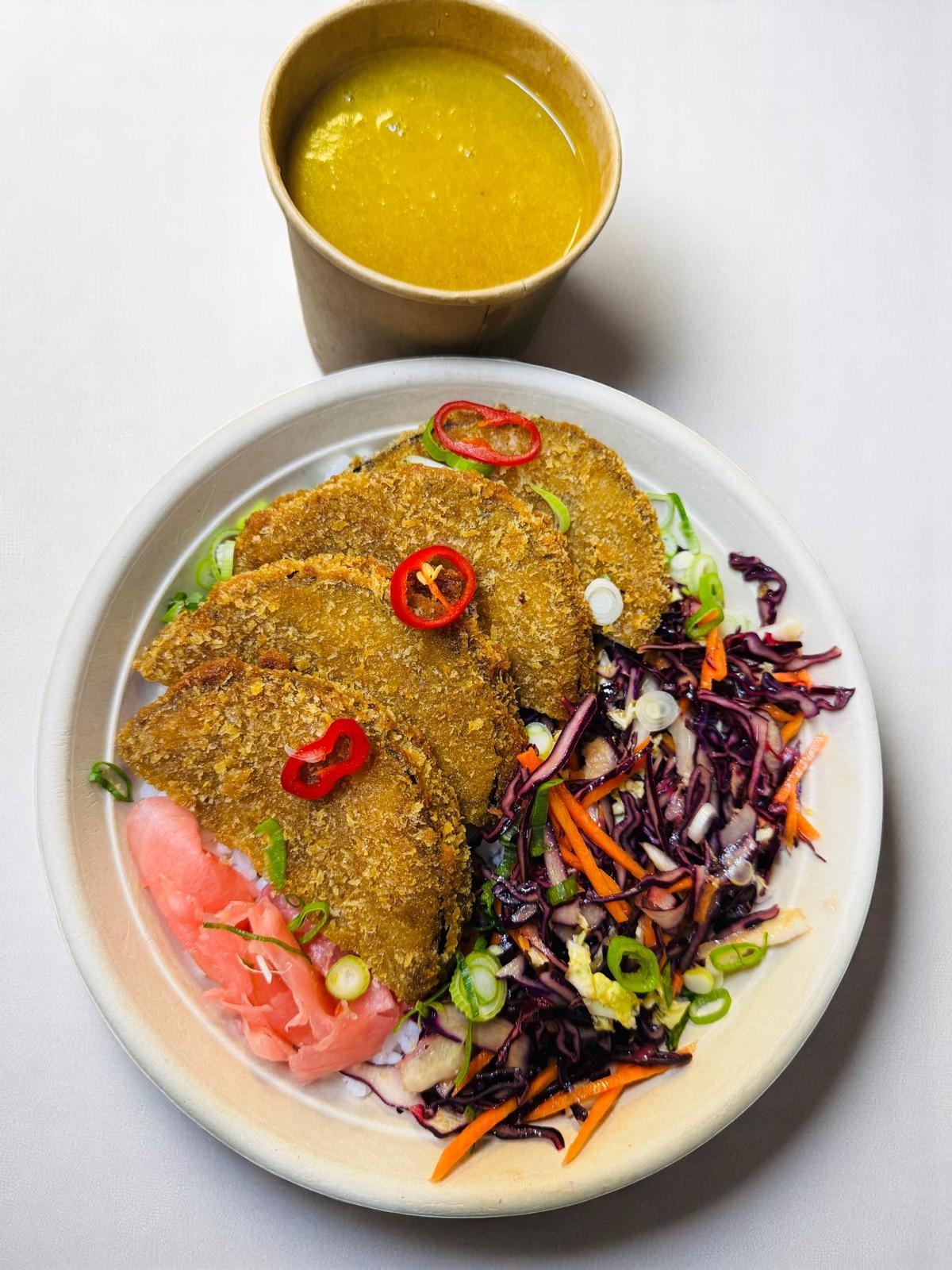 Vegan Katsu Curry Comfort Rice Bowl 🍛🥢