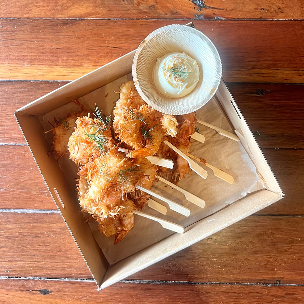 Coconut Prawn Skewers