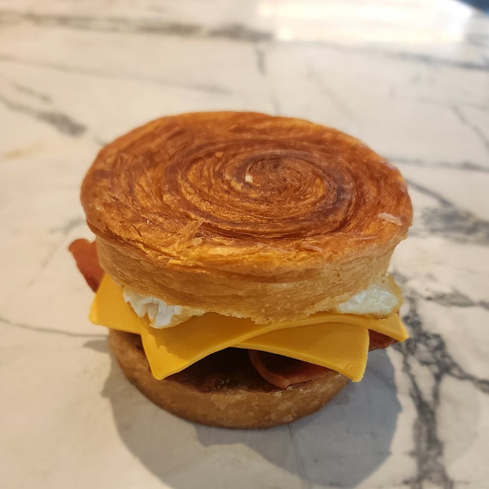 Bacon and Egg Croissant Roll
