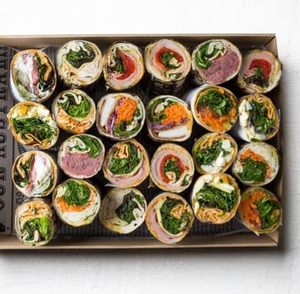 Vegetarian Flatbread Wrap