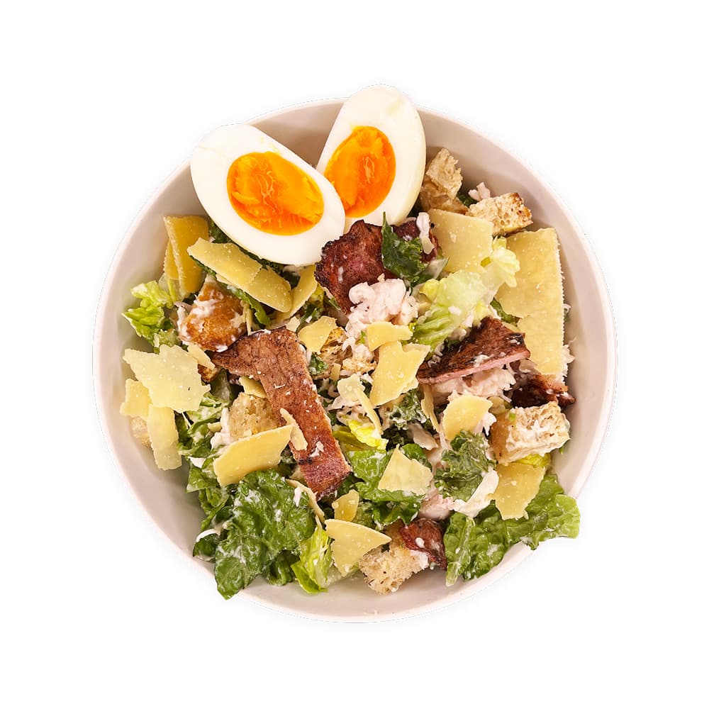 Kale Caesar Warm Salad Bowl