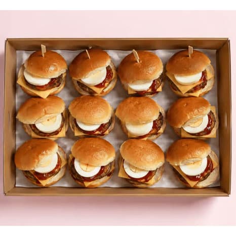 Beef Sausage & Egg Breakfast Slider Box (6pcs)