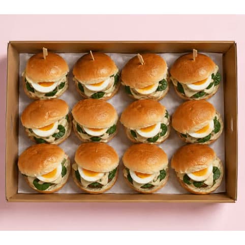 Dukkah Egg & Hummus Breakfast Slider Box (18pcs)