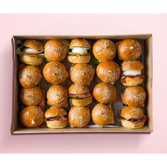 Bacon & Egg Brioche Buns w Relish Box (6pcs)