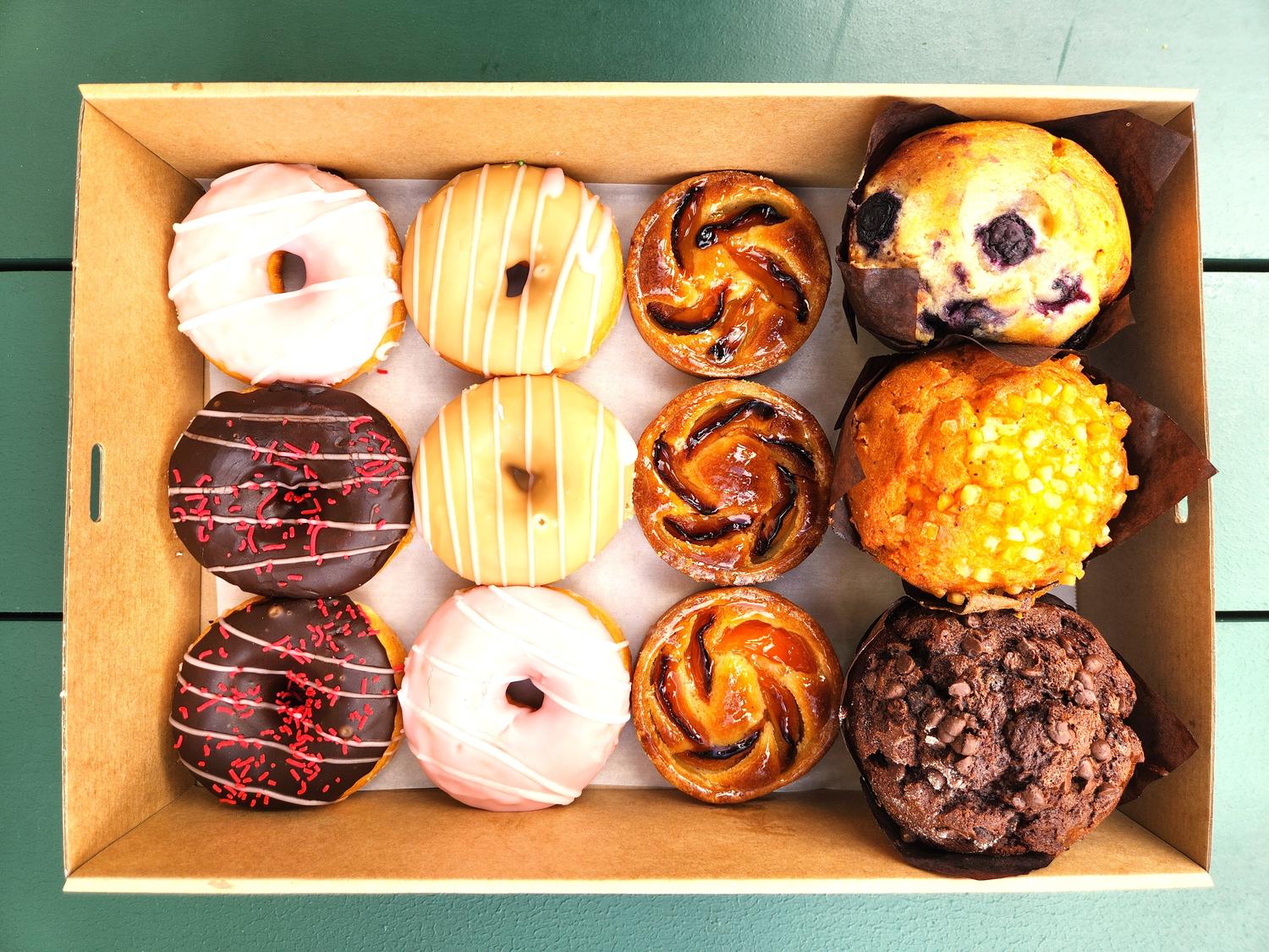 Muffin, Donut & French Tart Selection (Box of 12)